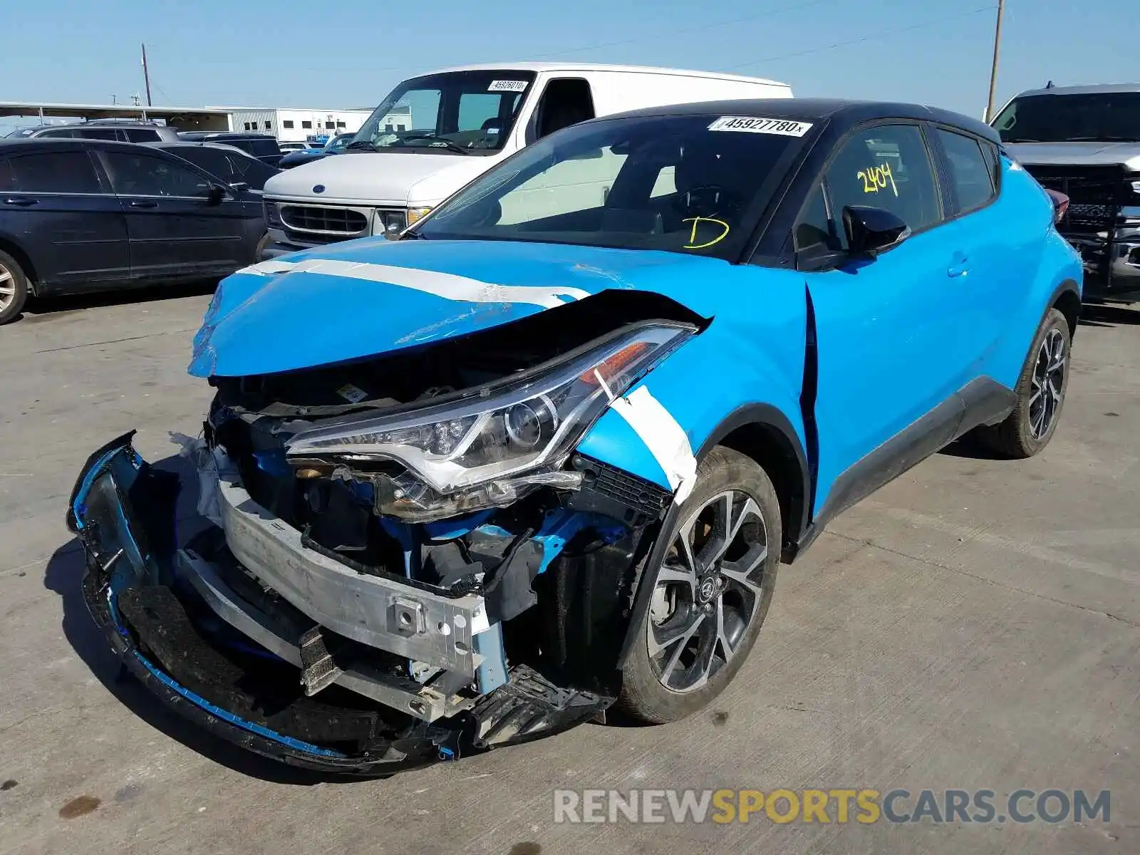 2 Photograph of a damaged car JTNKHMBX2K1031696 TOYOTA C-HR 2019