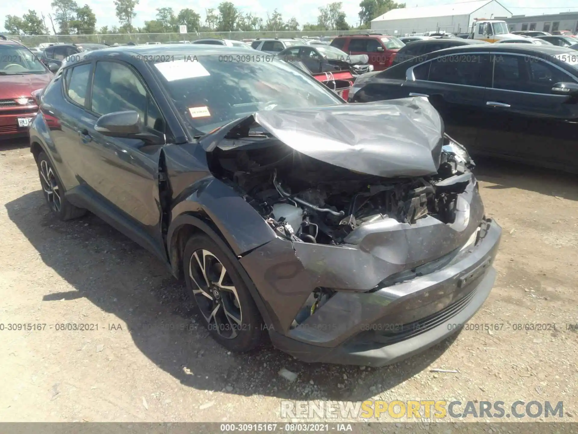 1 Photograph of a damaged car JTNKHMBX2K1033626 TOYOTA C-HR 2019