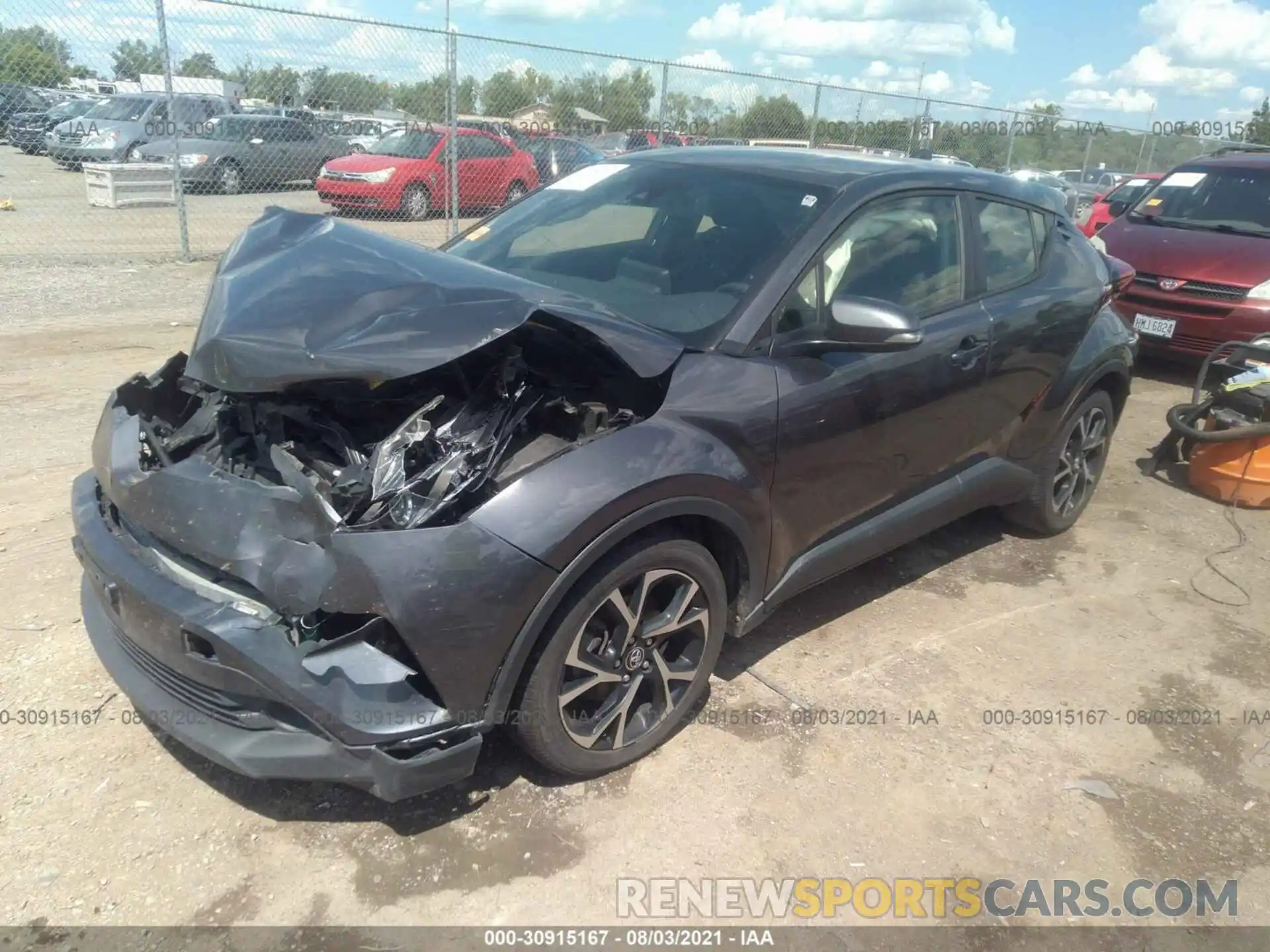 2 Photograph of a damaged car JTNKHMBX2K1033626 TOYOTA C-HR 2019