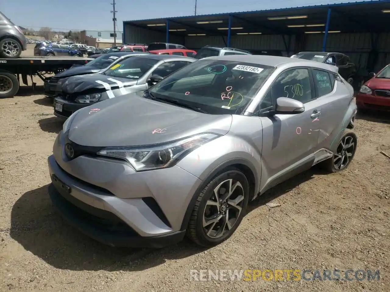 2 Photograph of a damaged car JTNKHMBX2K1035540 TOYOTA C-HR 2019