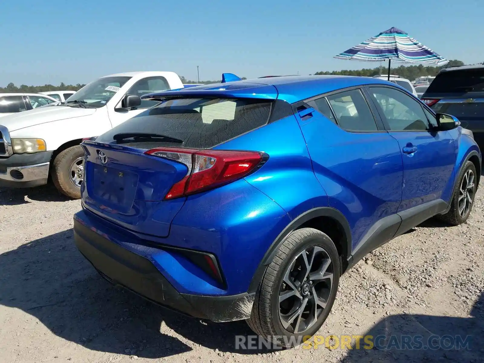 4 Photograph of a damaged car JTNKHMBX2K1036543 TOYOTA C-HR 2019