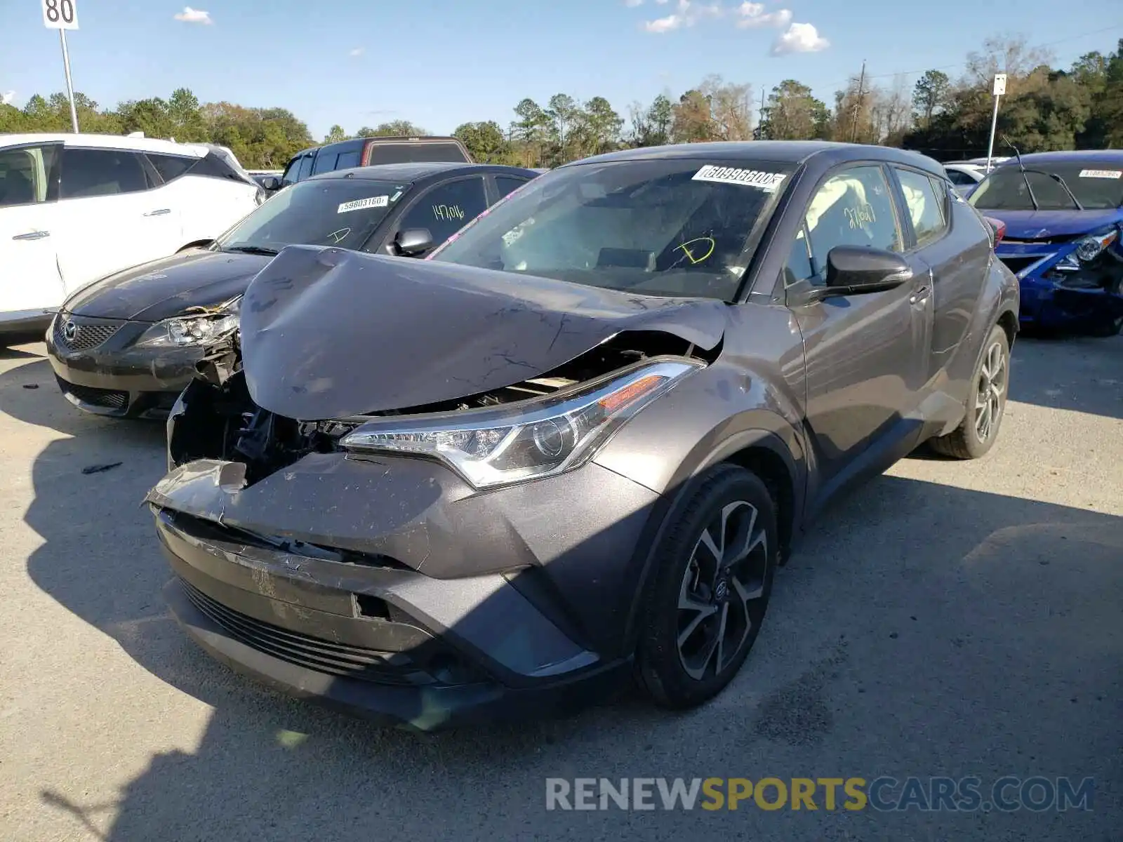 2 Photograph of a damaged car JTNKHMBX2K1037188 TOYOTA C-HR 2019