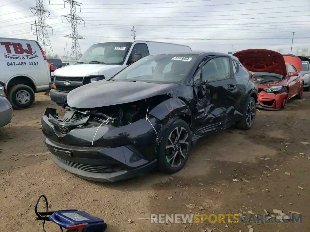 1 Photograph of a damaged car JTNKHMBX2K1037417 TOYOTA C-HR 2019