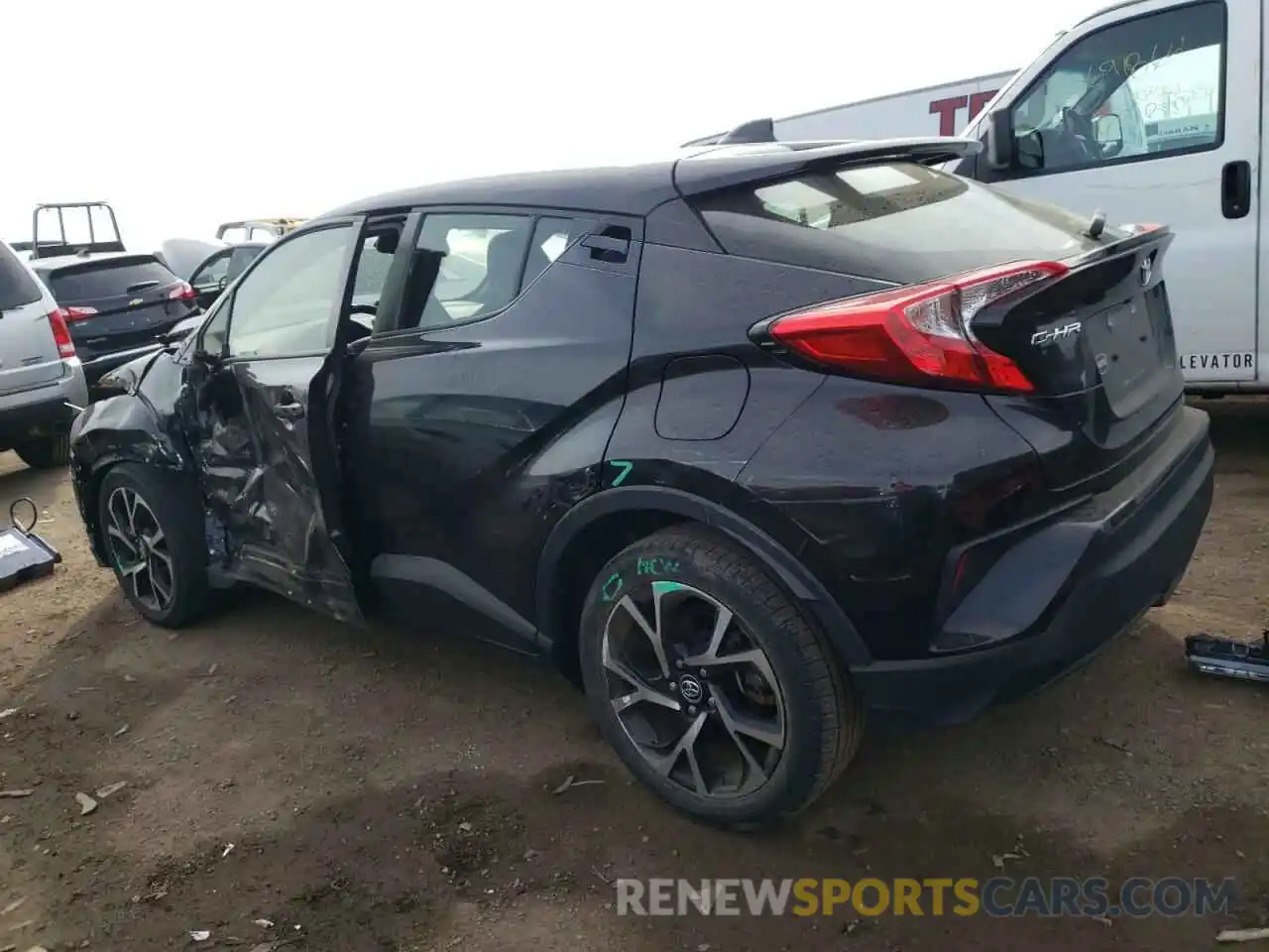 2 Photograph of a damaged car JTNKHMBX2K1037417 TOYOTA C-HR 2019