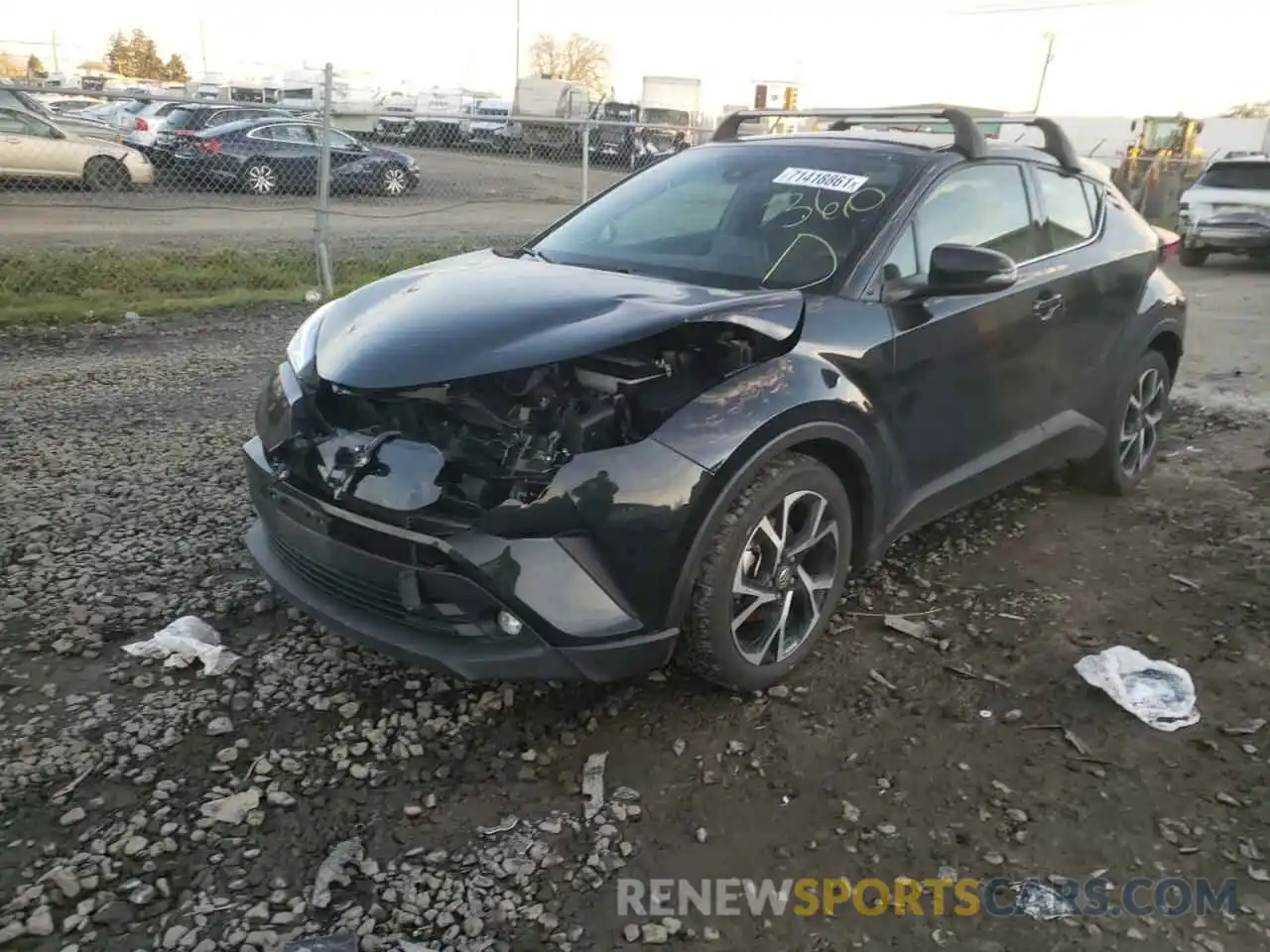 9 Photograph of a damaged car JTNKHMBX2K1040060 TOYOTA C-HR 2019