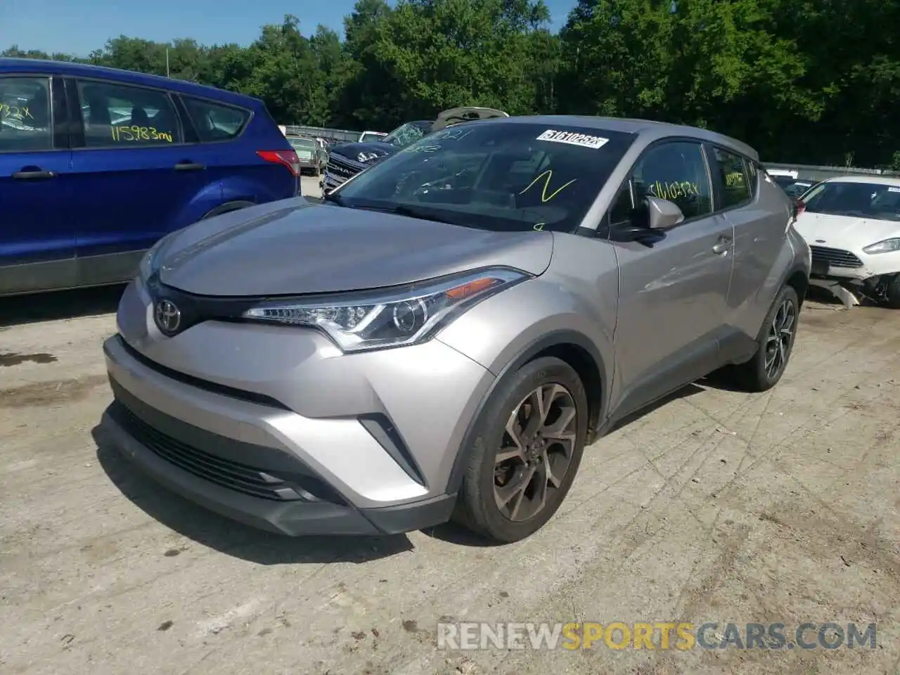 2 Photograph of a damaged car JTNKHMBX2K1042021 TOYOTA C-HR 2019