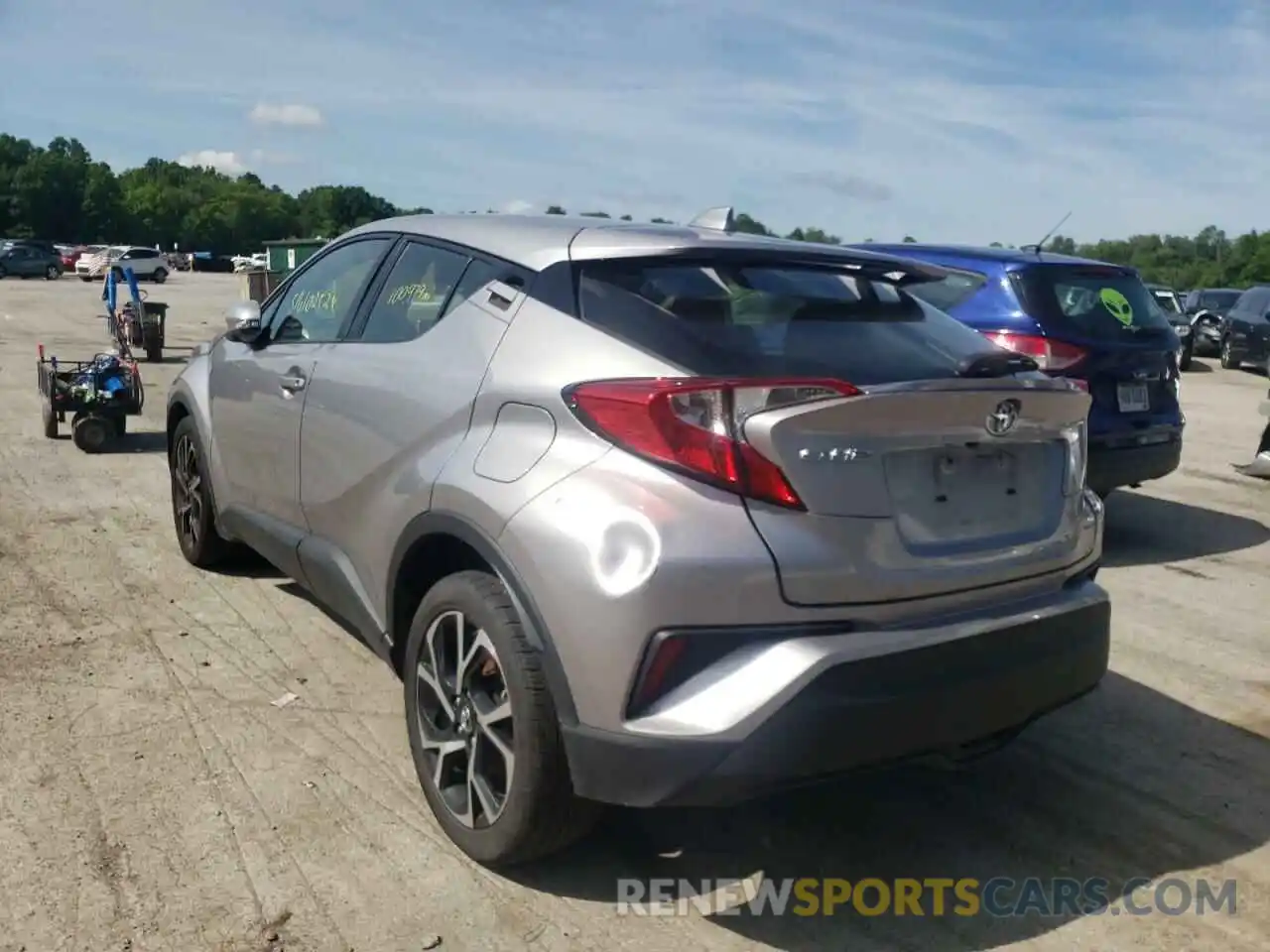 3 Photograph of a damaged car JTNKHMBX2K1042021 TOYOTA C-HR 2019