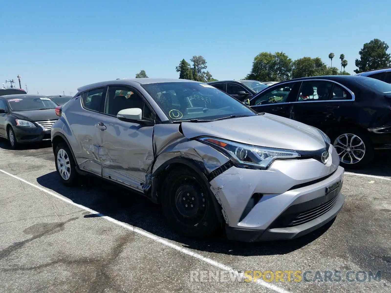 1 Photograph of a damaged car JTNKHMBX2K1042486 TOYOTA C-HR 2019