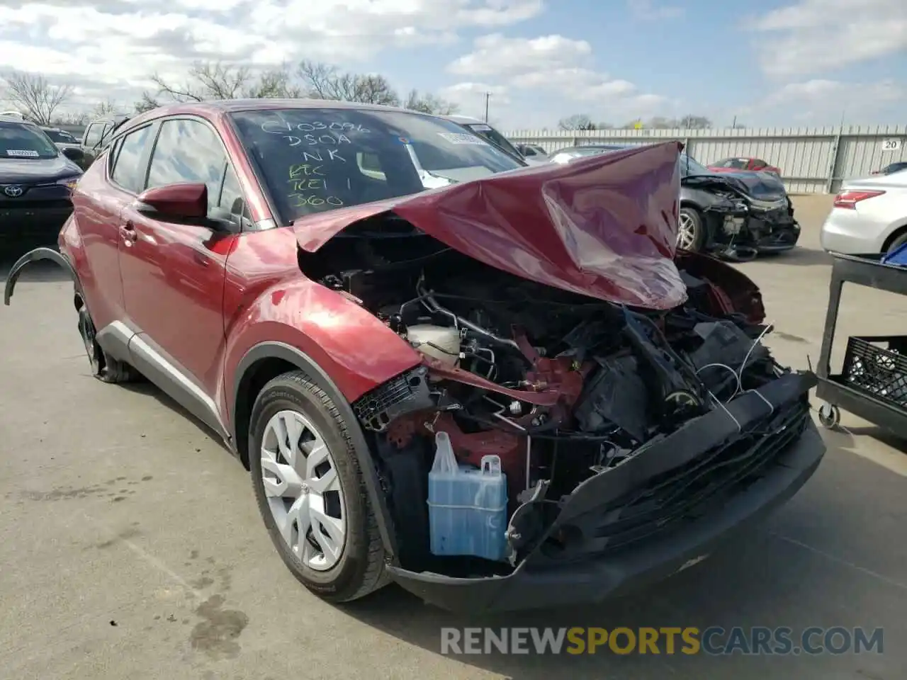 1 Photograph of a damaged car JTNKHMBX2K1047333 TOYOTA C-HR 2019