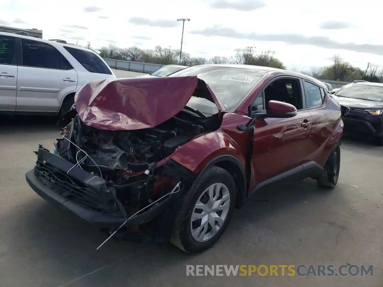 2 Photograph of a damaged car JTNKHMBX2K1047333 TOYOTA C-HR 2019