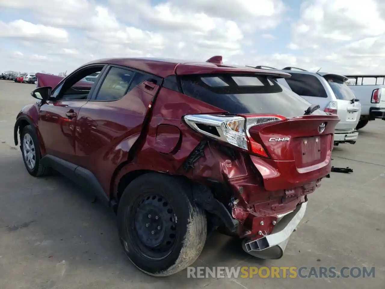 3 Photograph of a damaged car JTNKHMBX2K1047333 TOYOTA C-HR 2019