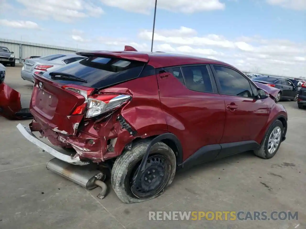 4 Photograph of a damaged car JTNKHMBX2K1047333 TOYOTA C-HR 2019