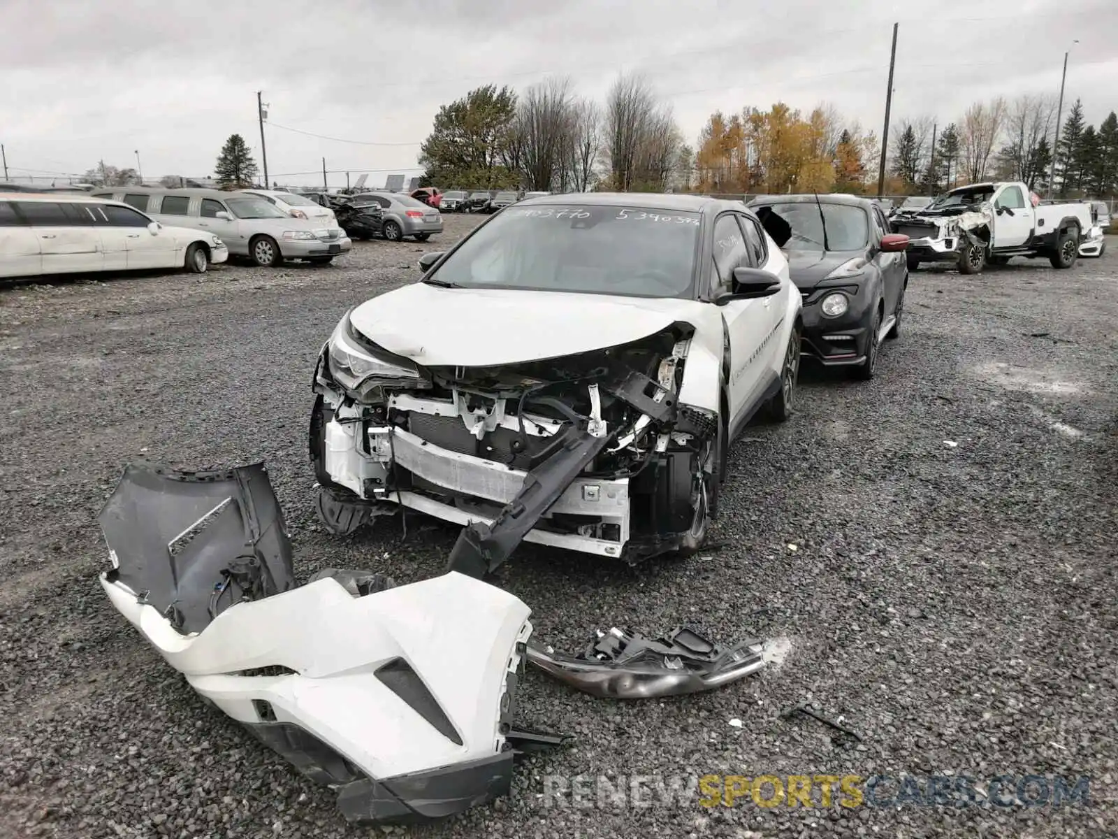 2 Photograph of a damaged car JTNKHMBX2K1049440 TOYOTA C-HR 2019