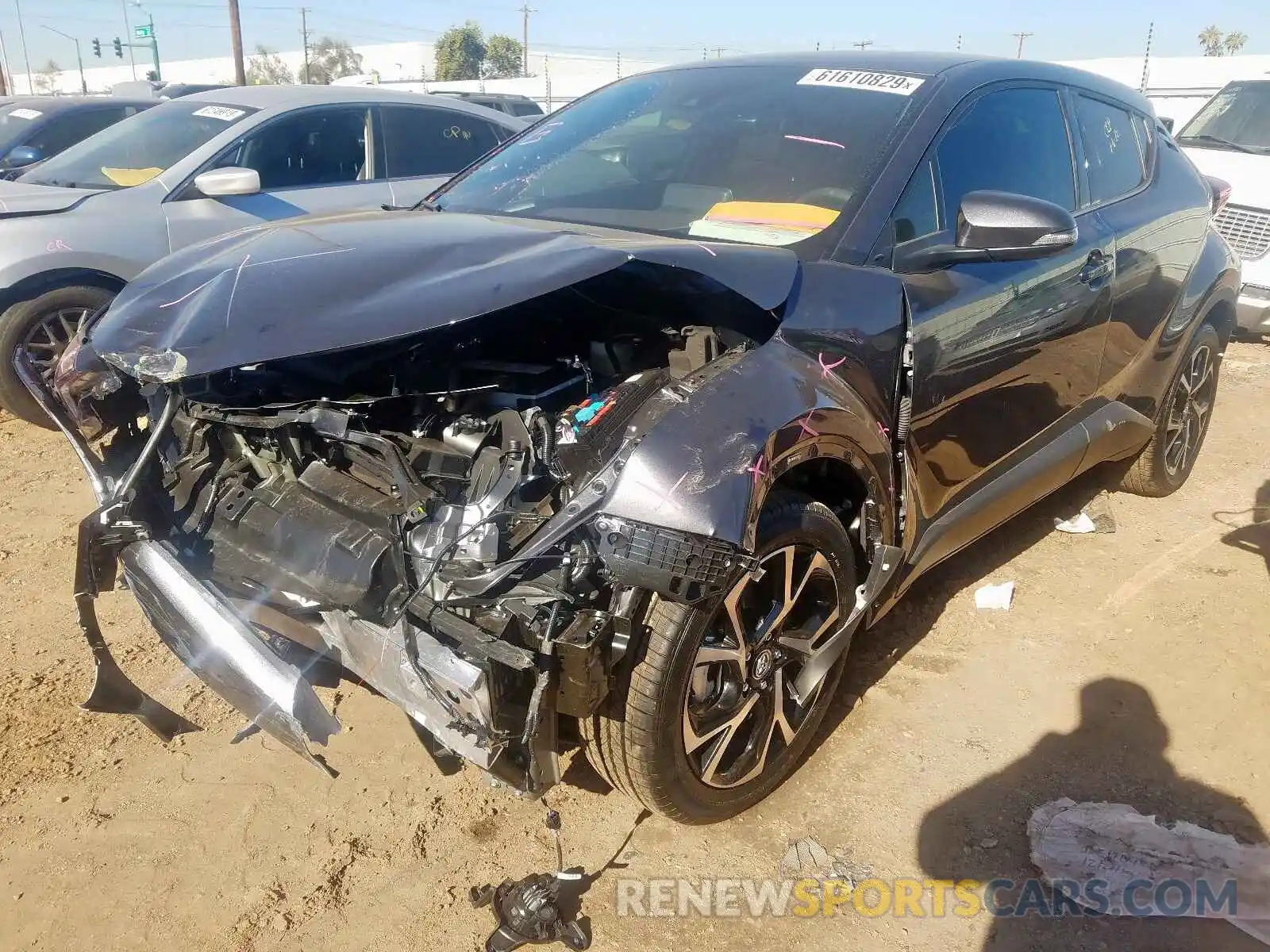 2 Photograph of a damaged car JTNKHMBX2K1052564 TOYOTA C-HR 2019