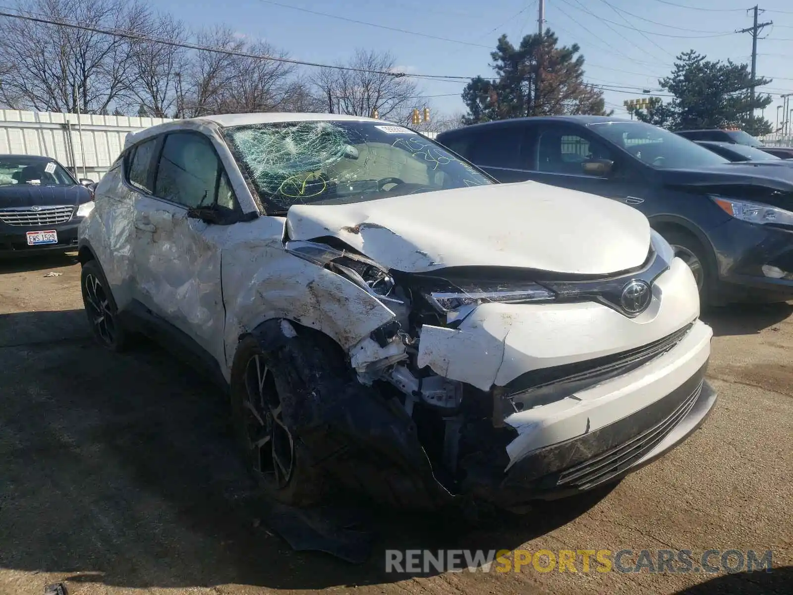 1 Photograph of a damaged car JTNKHMBX2K1054380 TOYOTA C-HR 2019