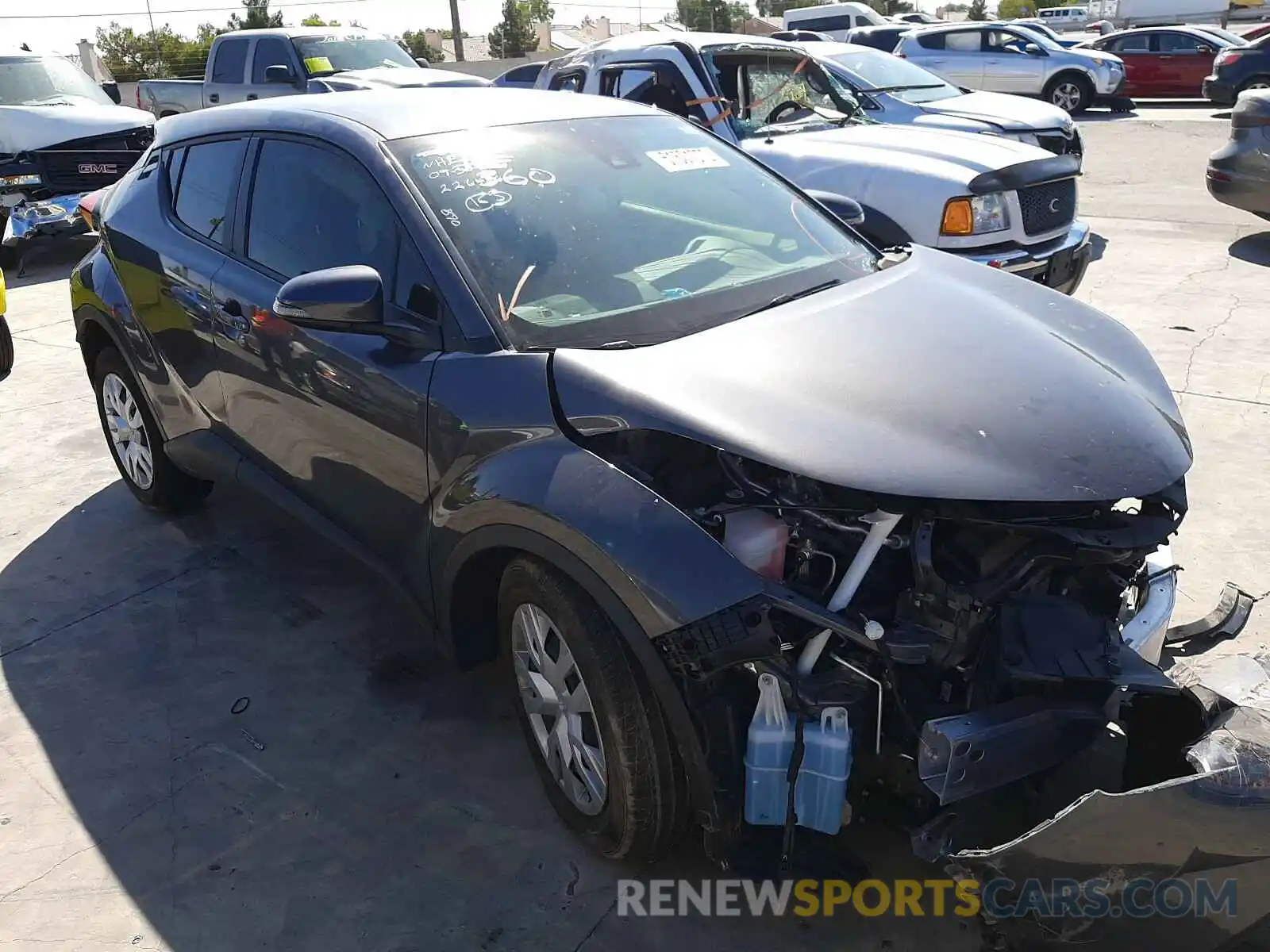 1 Photograph of a damaged car JTNKHMBX2K1054671 TOYOTA C-HR 2019