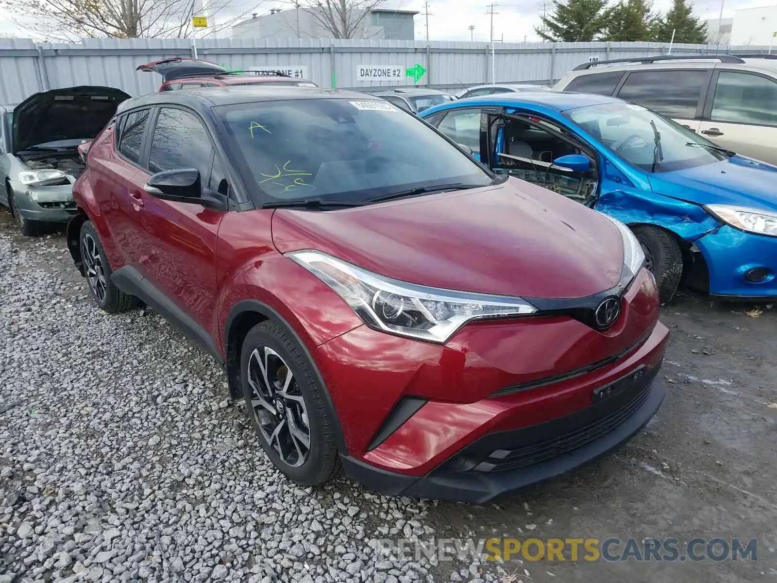 1 Photograph of a damaged car JTNKHMBX2K1056324 TOYOTA C-HR 2019