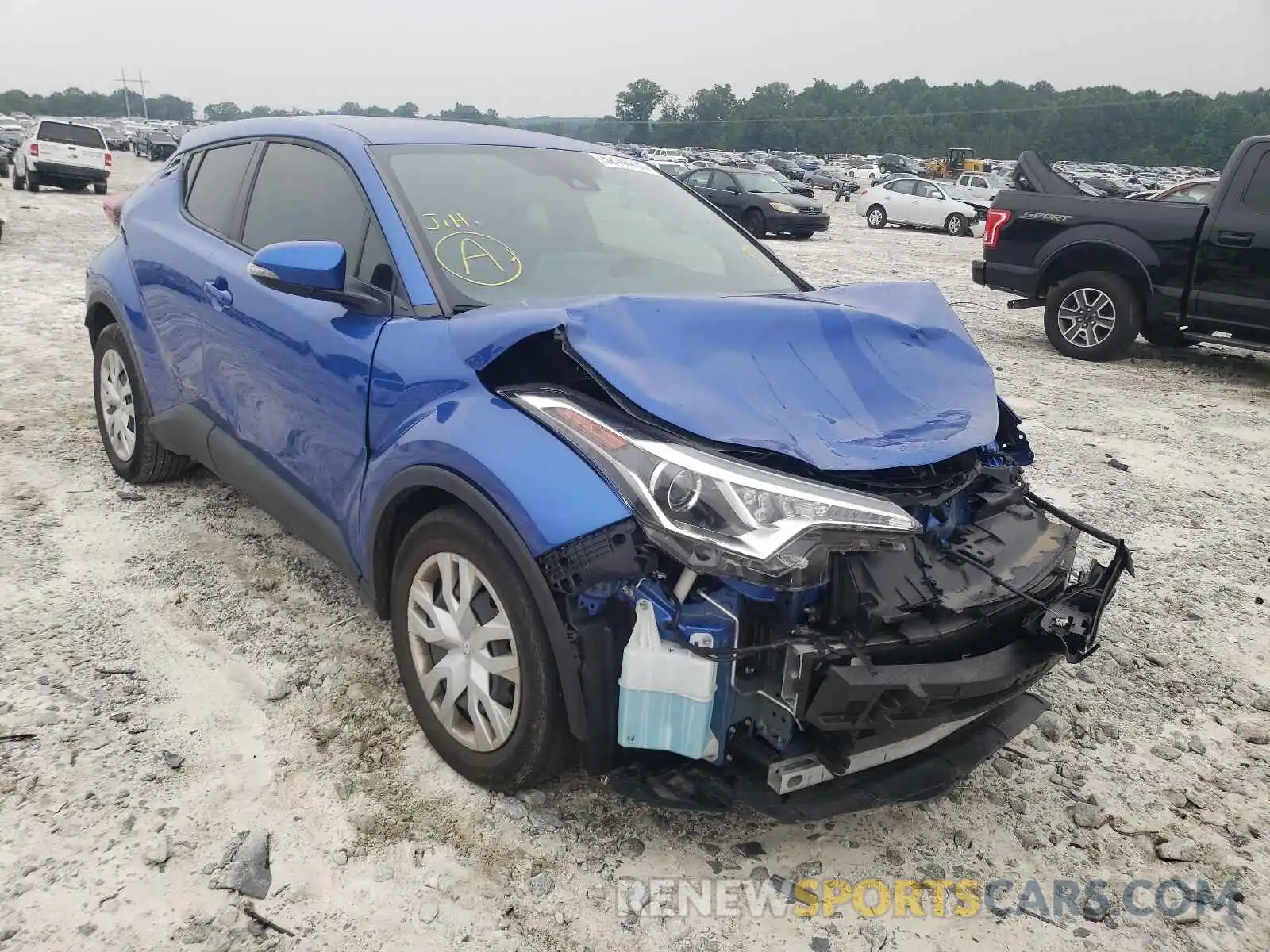 1 Photograph of a damaged car JTNKHMBX2K1058171 TOYOTA C-HR 2019