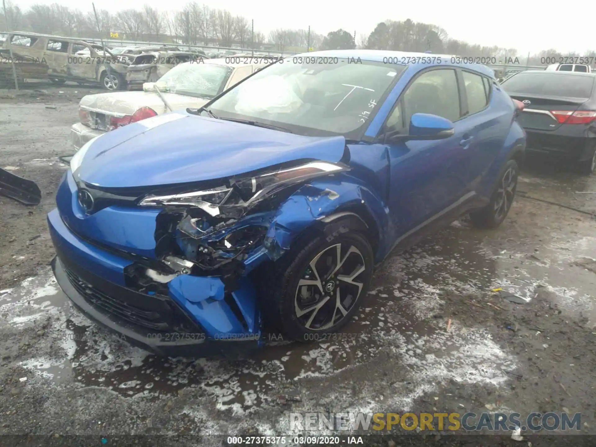 2 Photograph of a damaged car JTNKHMBX2K1058705 TOYOTA C-HR 2019