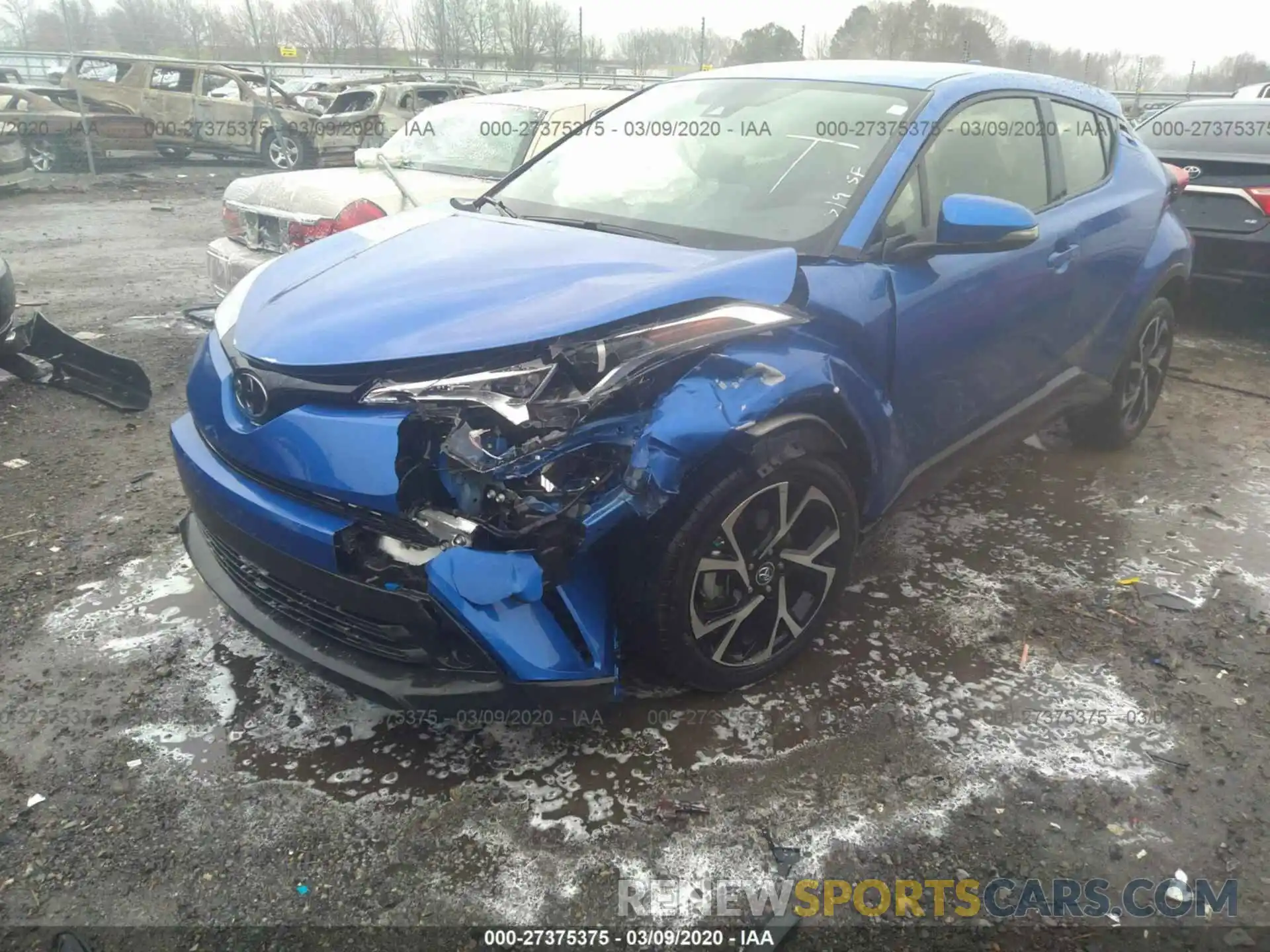 6 Photograph of a damaged car JTNKHMBX2K1058705 TOYOTA C-HR 2019