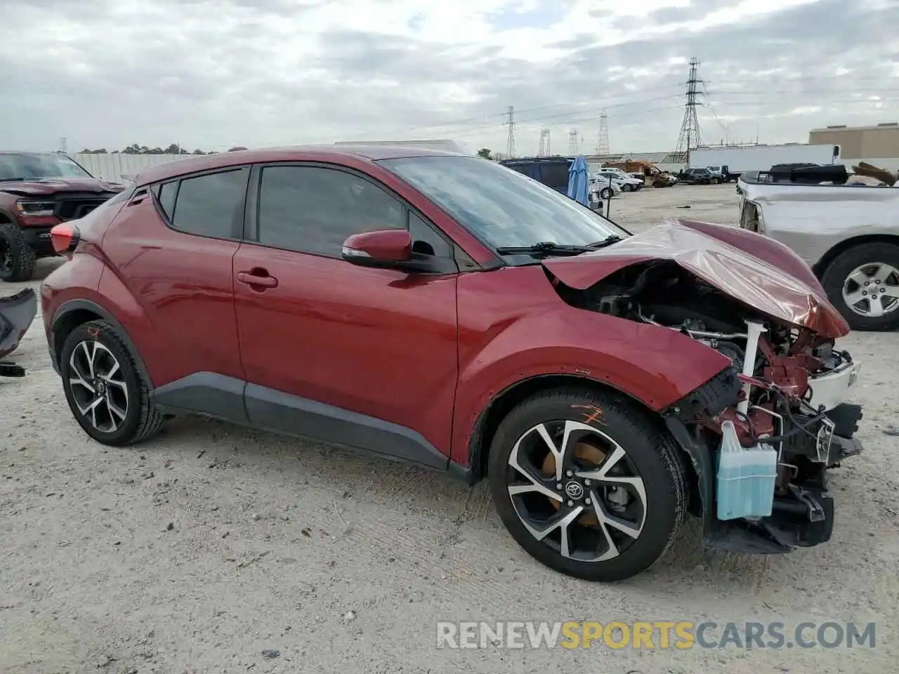 4 Photograph of a damaged car JTNKHMBX2K1060339 TOYOTA C-HR 2019