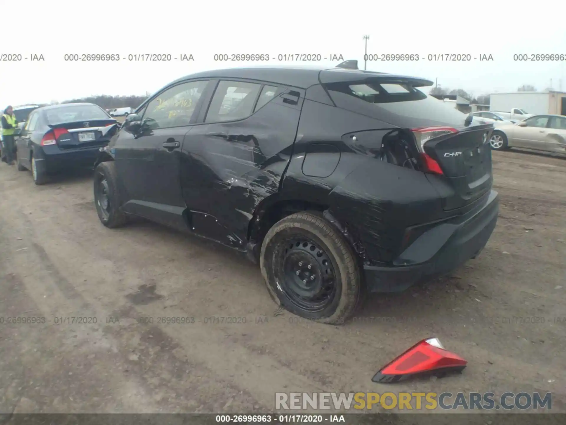 3 Photograph of a damaged car JTNKHMBX2K1061314 TOYOTA C-HR 2019