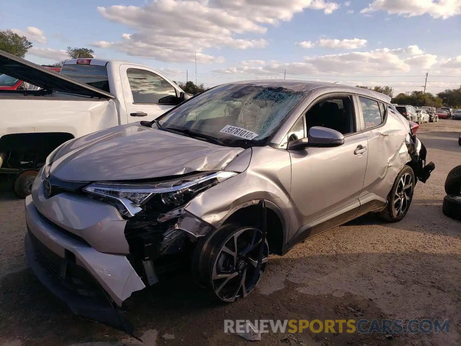 2 Photograph of a damaged car JTNKHMBX3K1013742 TOYOTA C-HR 2019