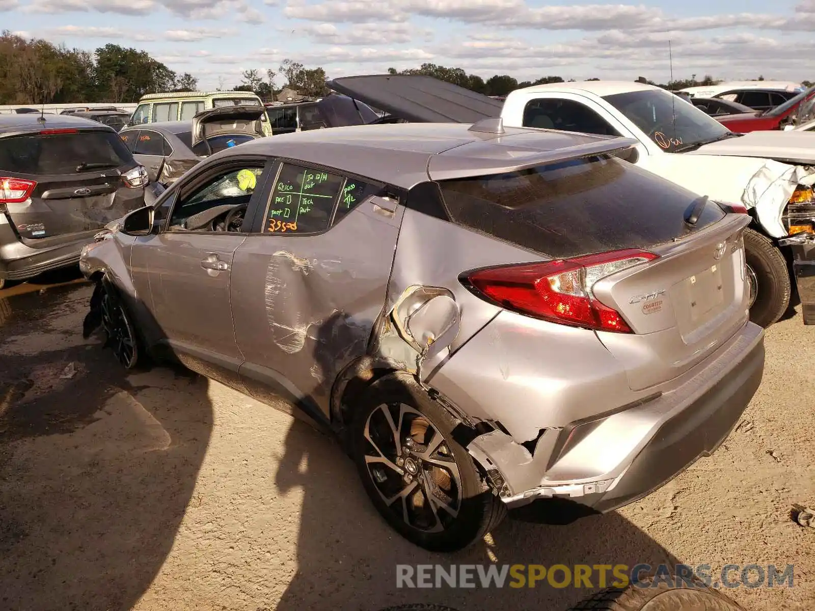 3 Photograph of a damaged car JTNKHMBX3K1013742 TOYOTA C-HR 2019