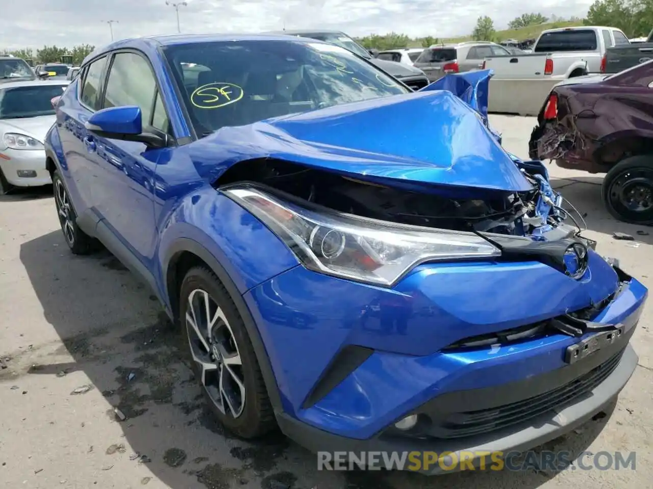 1 Photograph of a damaged car JTNKHMBX3K1013868 TOYOTA C-HR 2019