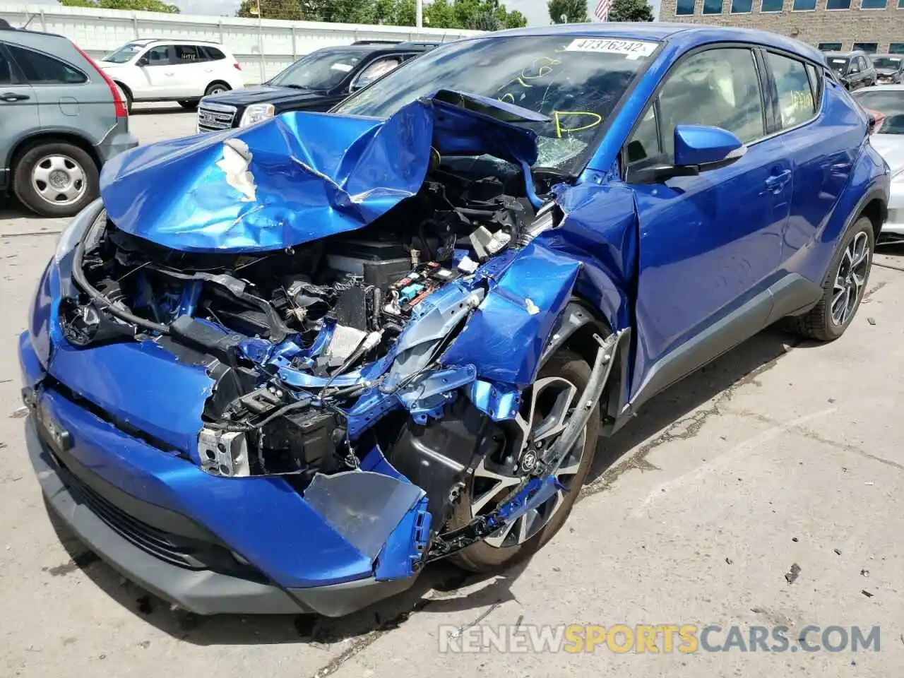 2 Photograph of a damaged car JTNKHMBX3K1013868 TOYOTA C-HR 2019