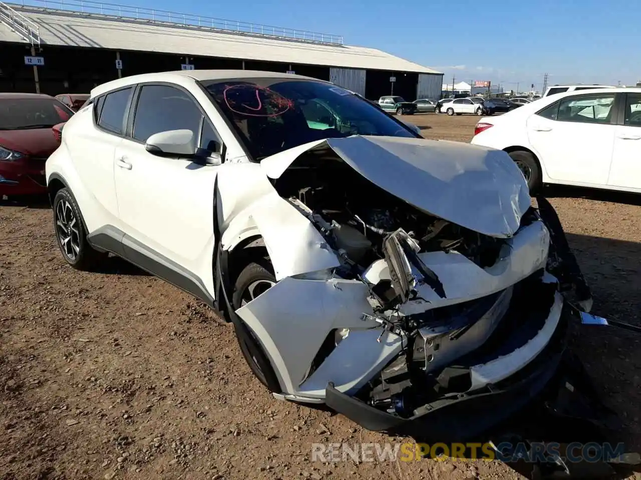 1 Photograph of a damaged car JTNKHMBX3K1014437 TOYOTA C-HR 2019