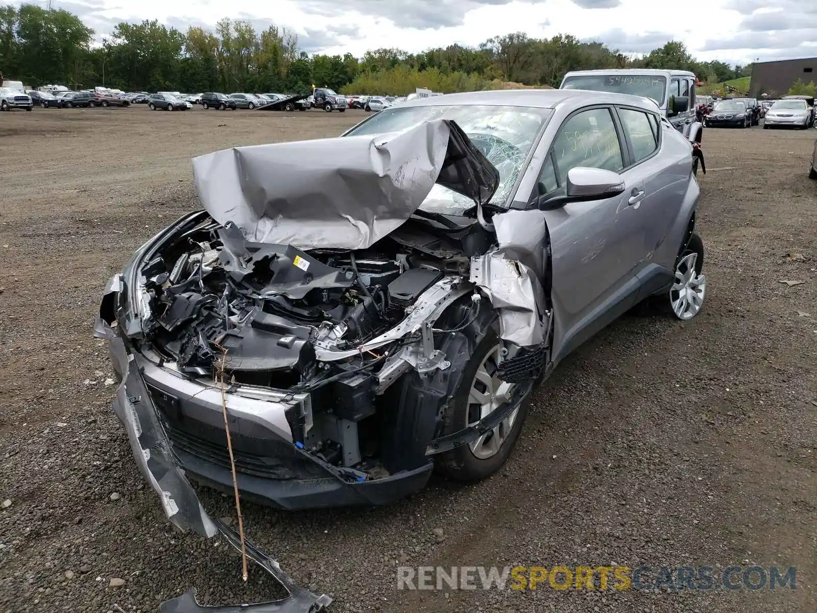 2 Photograph of a damaged car JTNKHMBX3K1015314 TOYOTA C-HR 2019