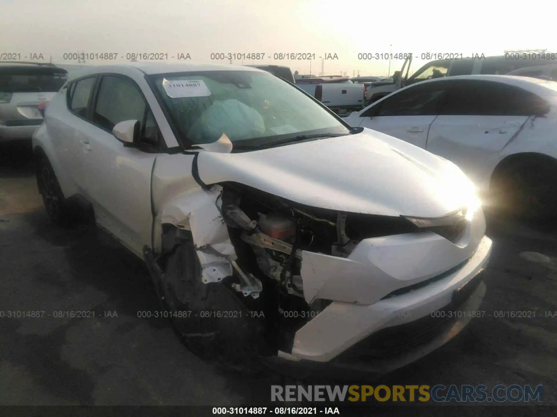 1 Photograph of a damaged car JTNKHMBX3K1015412 TOYOTA C-HR 2019