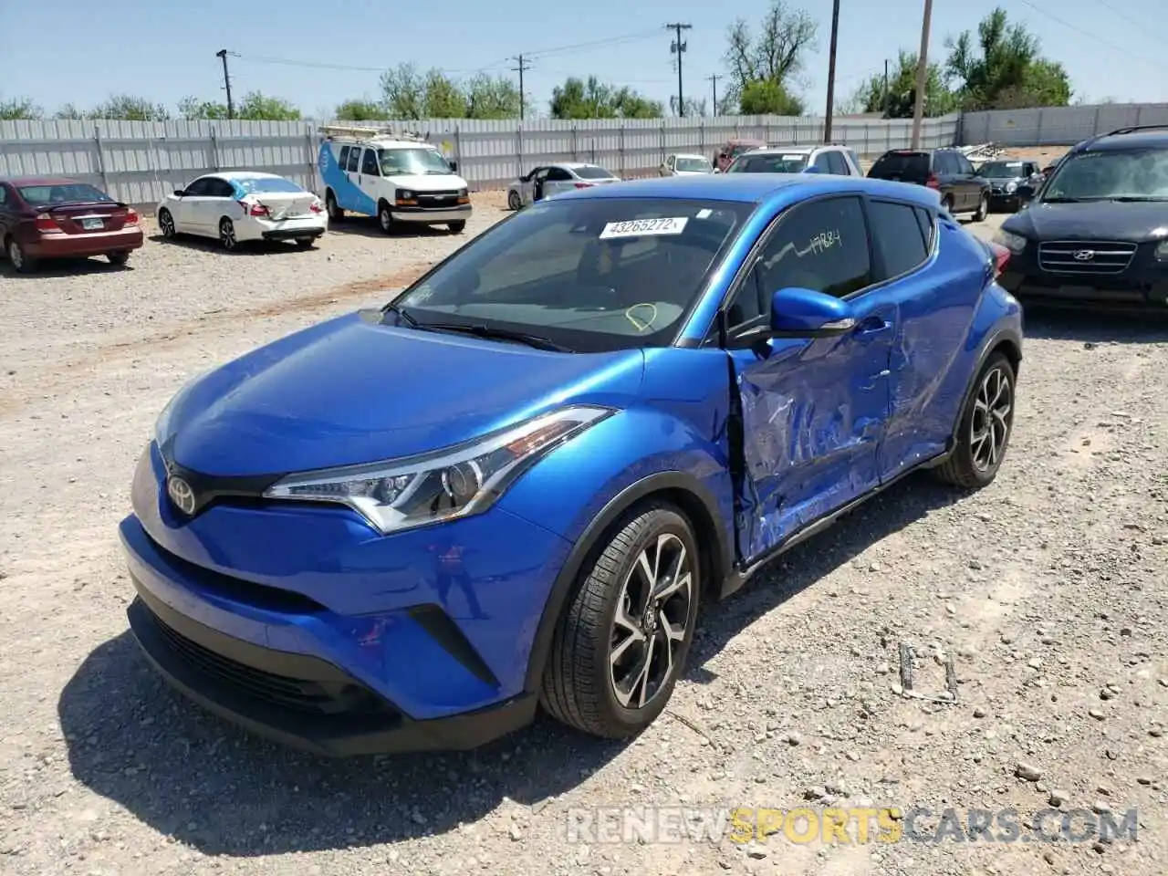 2 Фотография поврежденного автомобиля JTNKHMBX3K1016432 TOYOTA C-HR 2019