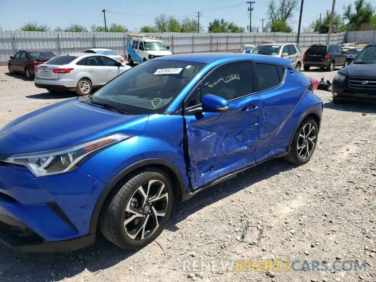 9 Фотография поврежденного автомобиля JTNKHMBX3K1016432 TOYOTA C-HR 2019