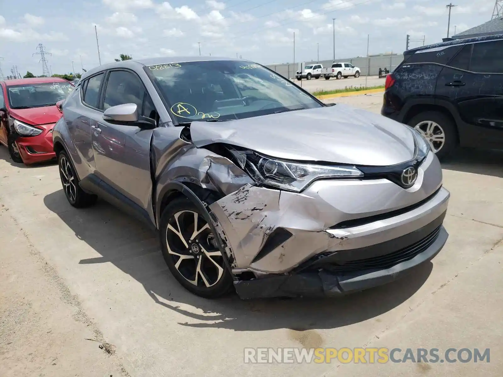 1 Photograph of a damaged car JTNKHMBX3K1018813 TOYOTA C-HR 2019