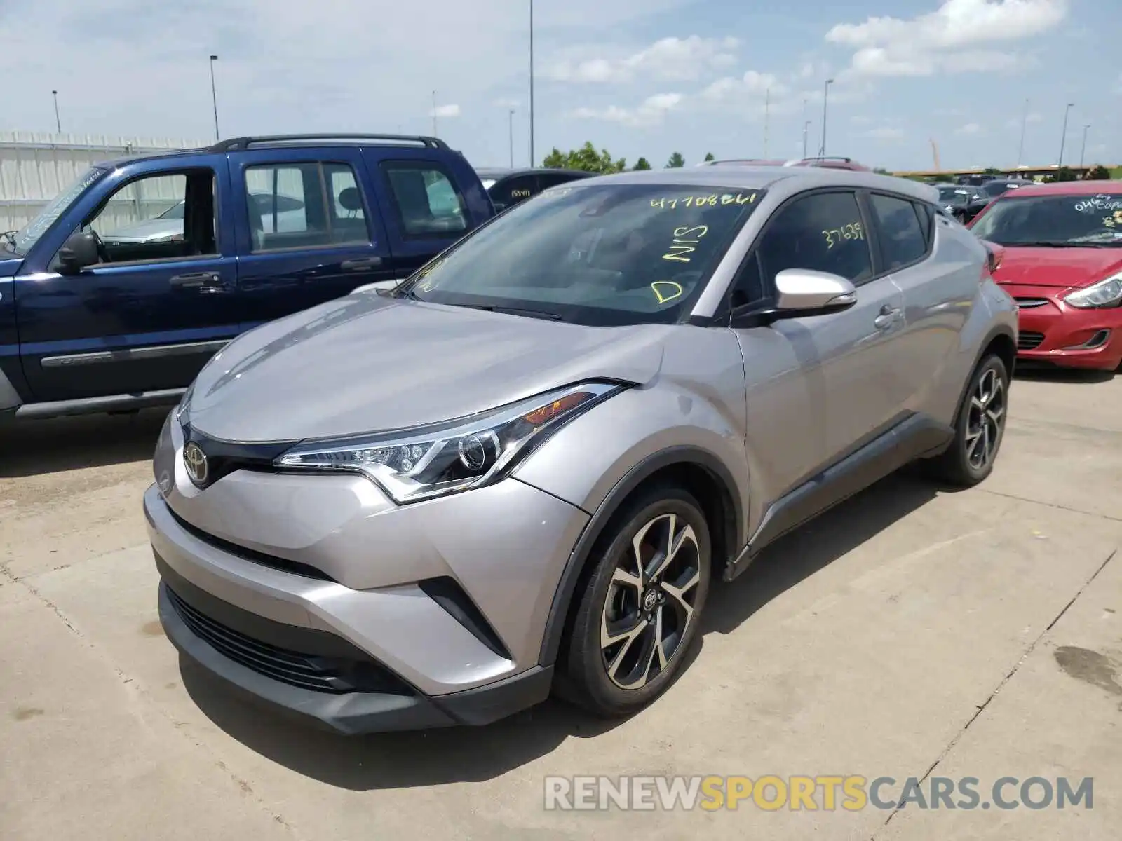 2 Photograph of a damaged car JTNKHMBX3K1018813 TOYOTA C-HR 2019