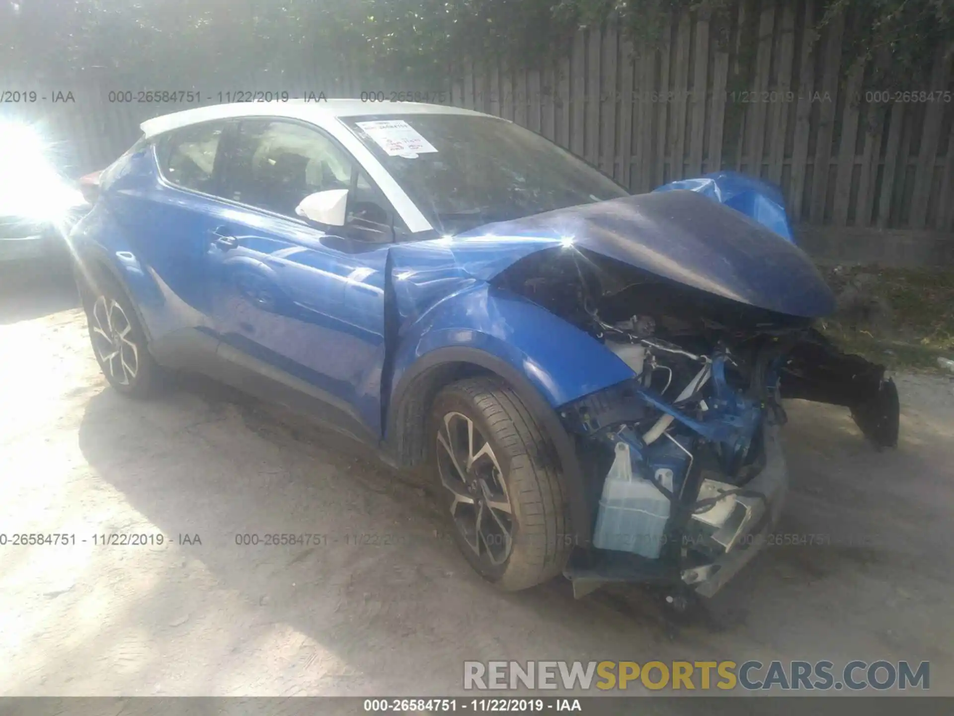 1 Photograph of a damaged car JTNKHMBX3K1018911 TOYOTA C-HR 2019