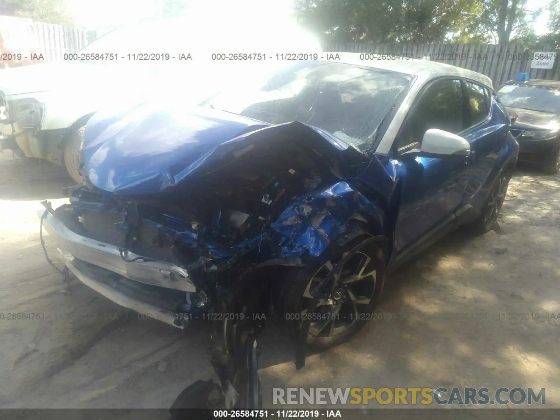 2 Photograph of a damaged car JTNKHMBX3K1018911 TOYOTA C-HR 2019