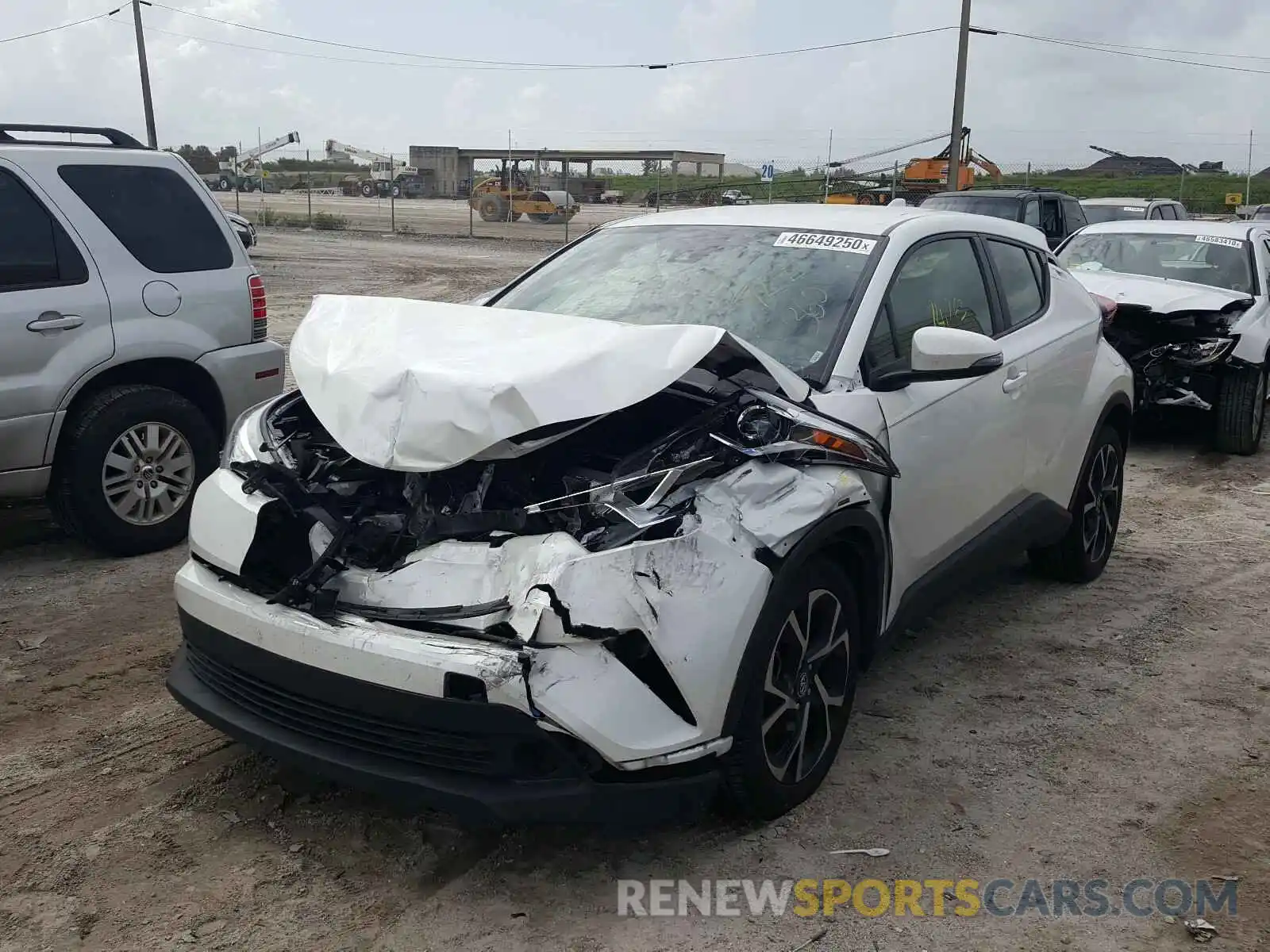 2 Photograph of a damaged car JTNKHMBX3K1019606 TOYOTA C-HR 2019