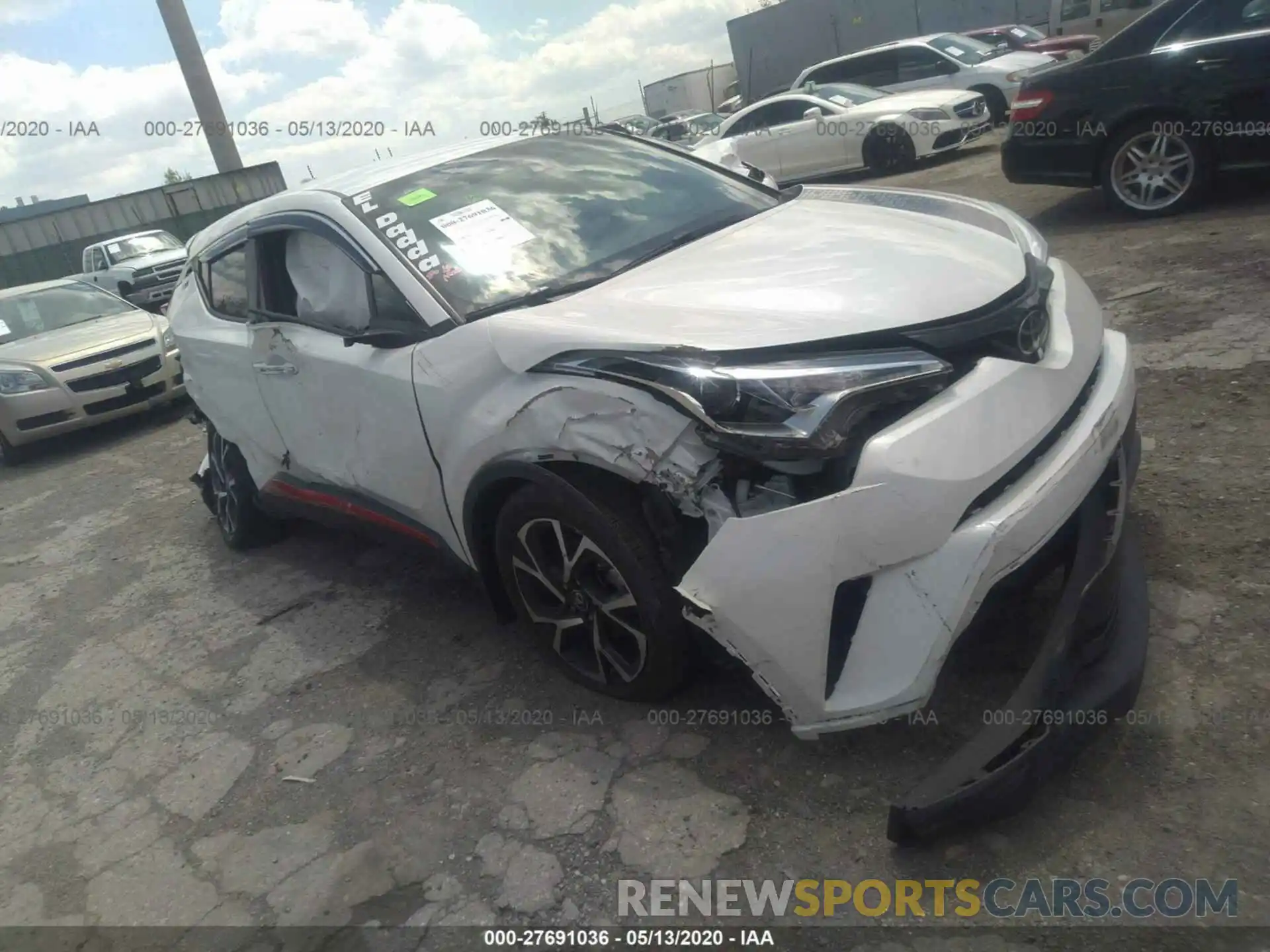 1 Photograph of a damaged car JTNKHMBX3K1020223 TOYOTA C-HR 2019