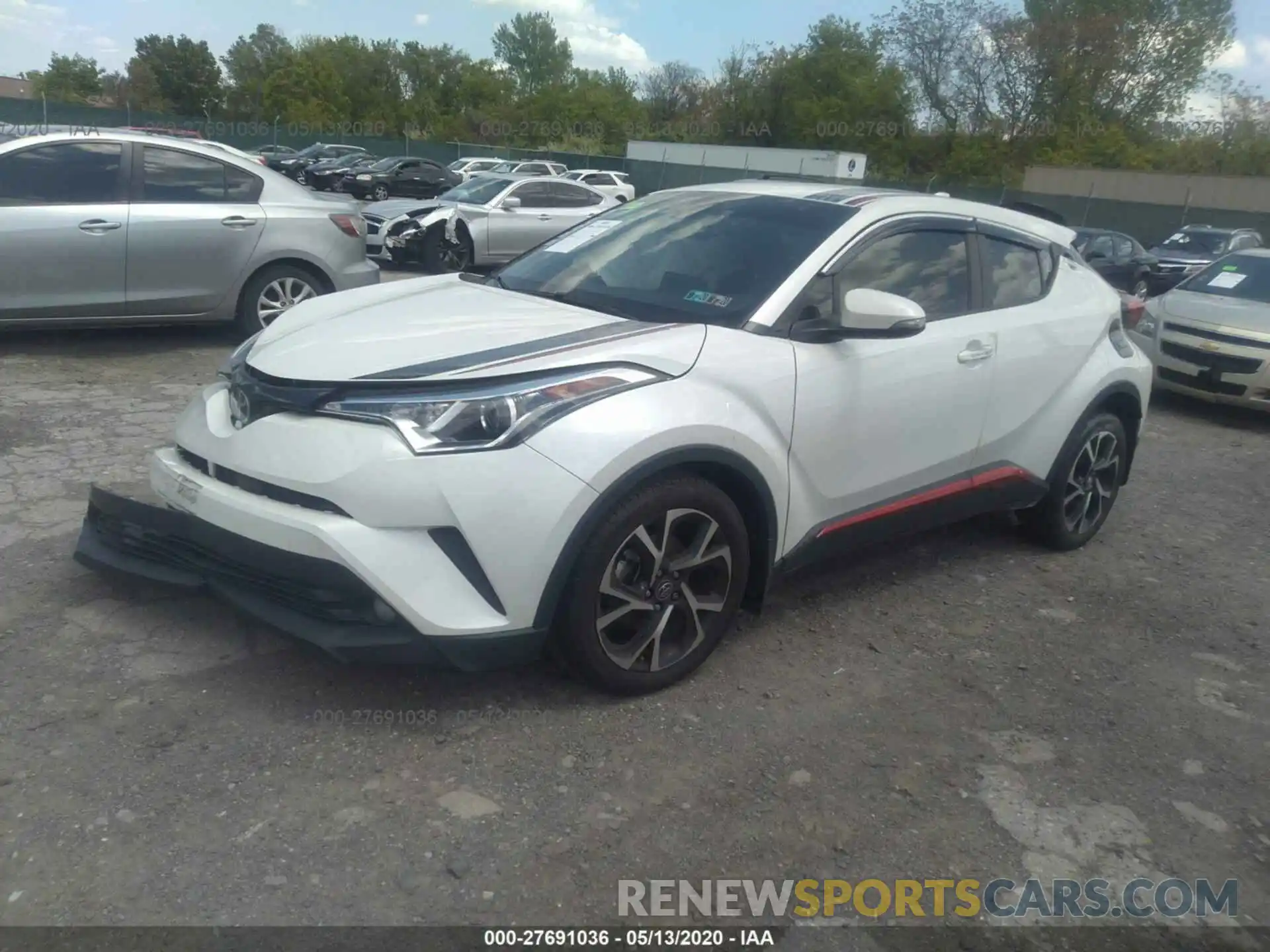 2 Photograph of a damaged car JTNKHMBX3K1020223 TOYOTA C-HR 2019