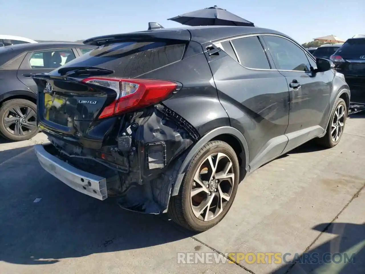 4 Фотография поврежденного автомобиля JTNKHMBX3K1020979 TOYOTA C-HR 2019