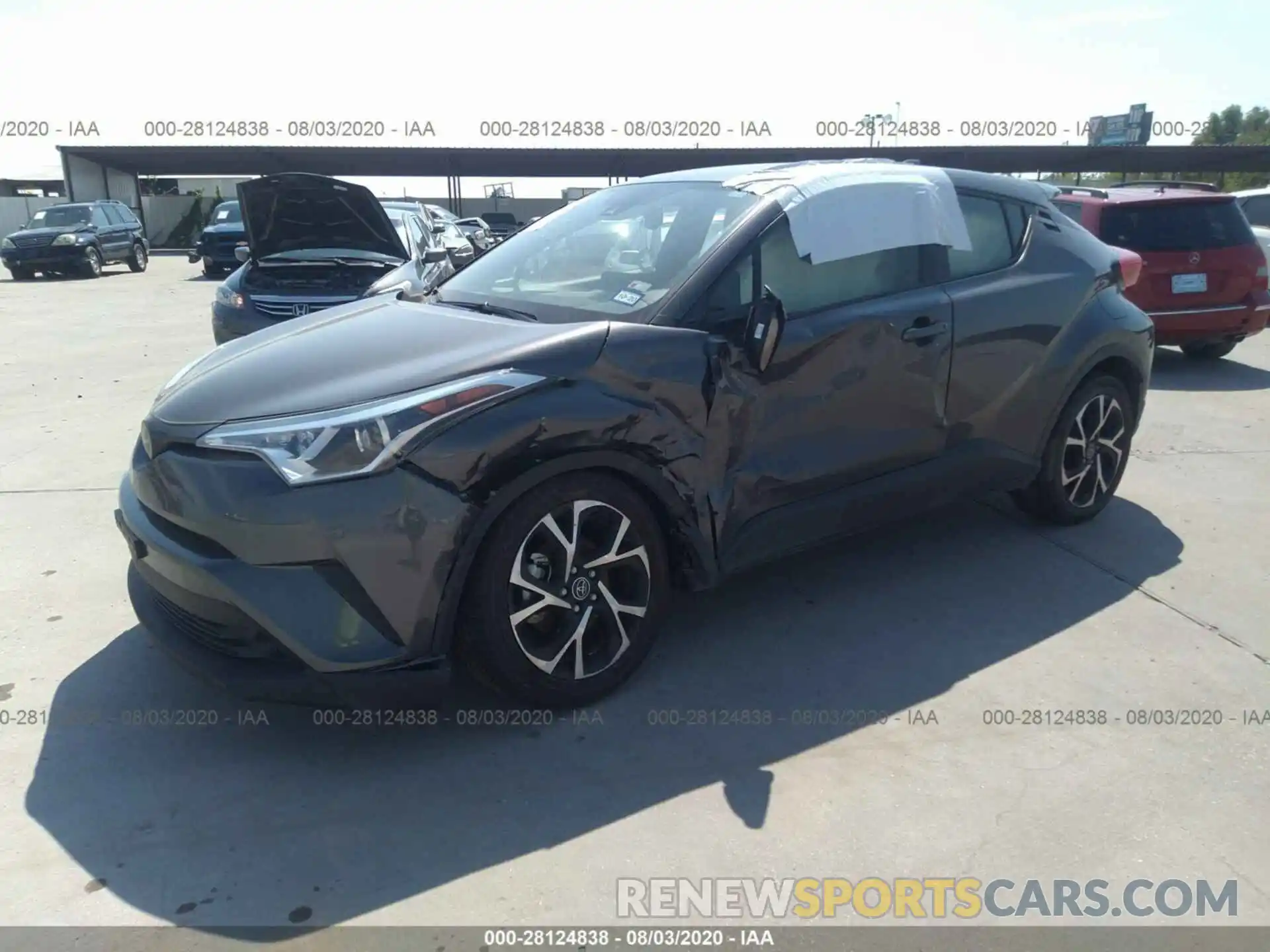 2 Фотография поврежденного автомобиля JTNKHMBX3K1021095 TOYOTA C-HR 2019