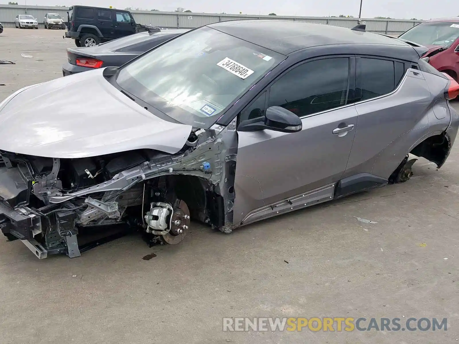 9 Photograph of a damaged car JTNKHMBX3K1021601 TOYOTA C-HR 2019