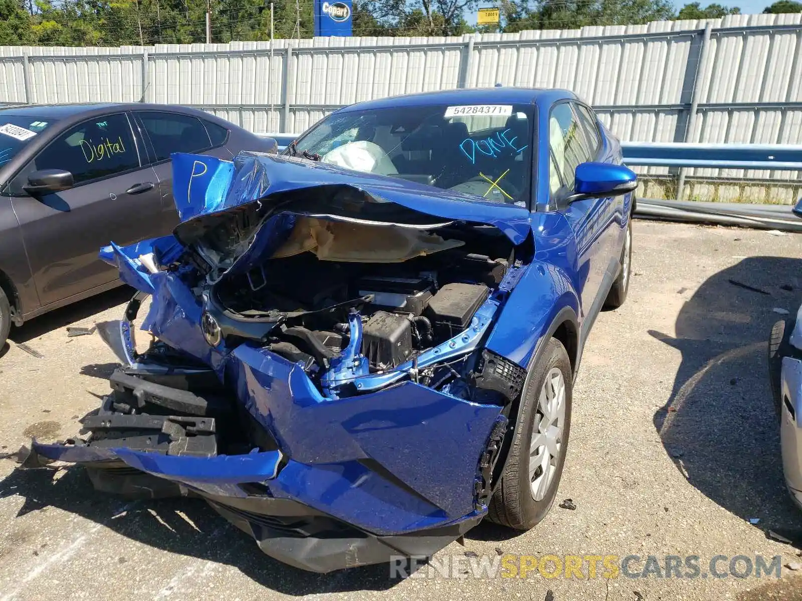 2 Photograph of a damaged car JTNKHMBX3K1021808 TOYOTA C-HR 2019