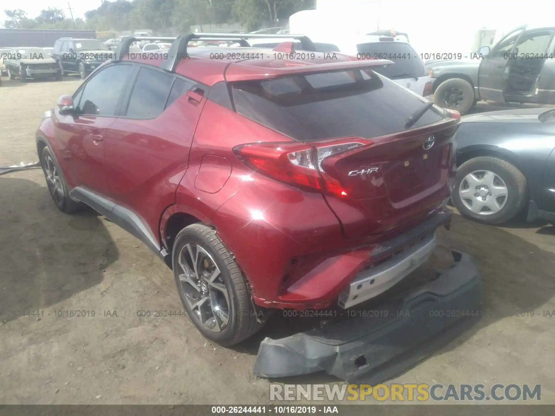 3 Photograph of a damaged car JTNKHMBX3K1022599 TOYOTA C-HR 2019