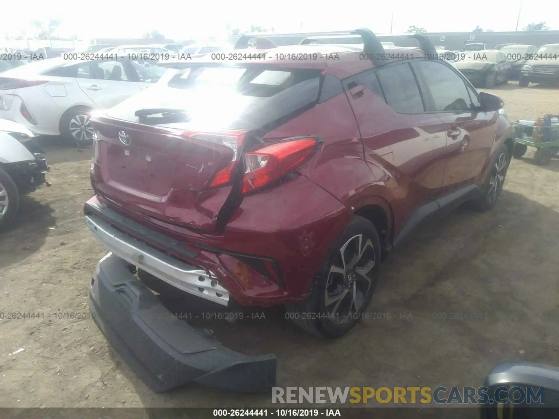 4 Photograph of a damaged car JTNKHMBX3K1022599 TOYOTA C-HR 2019