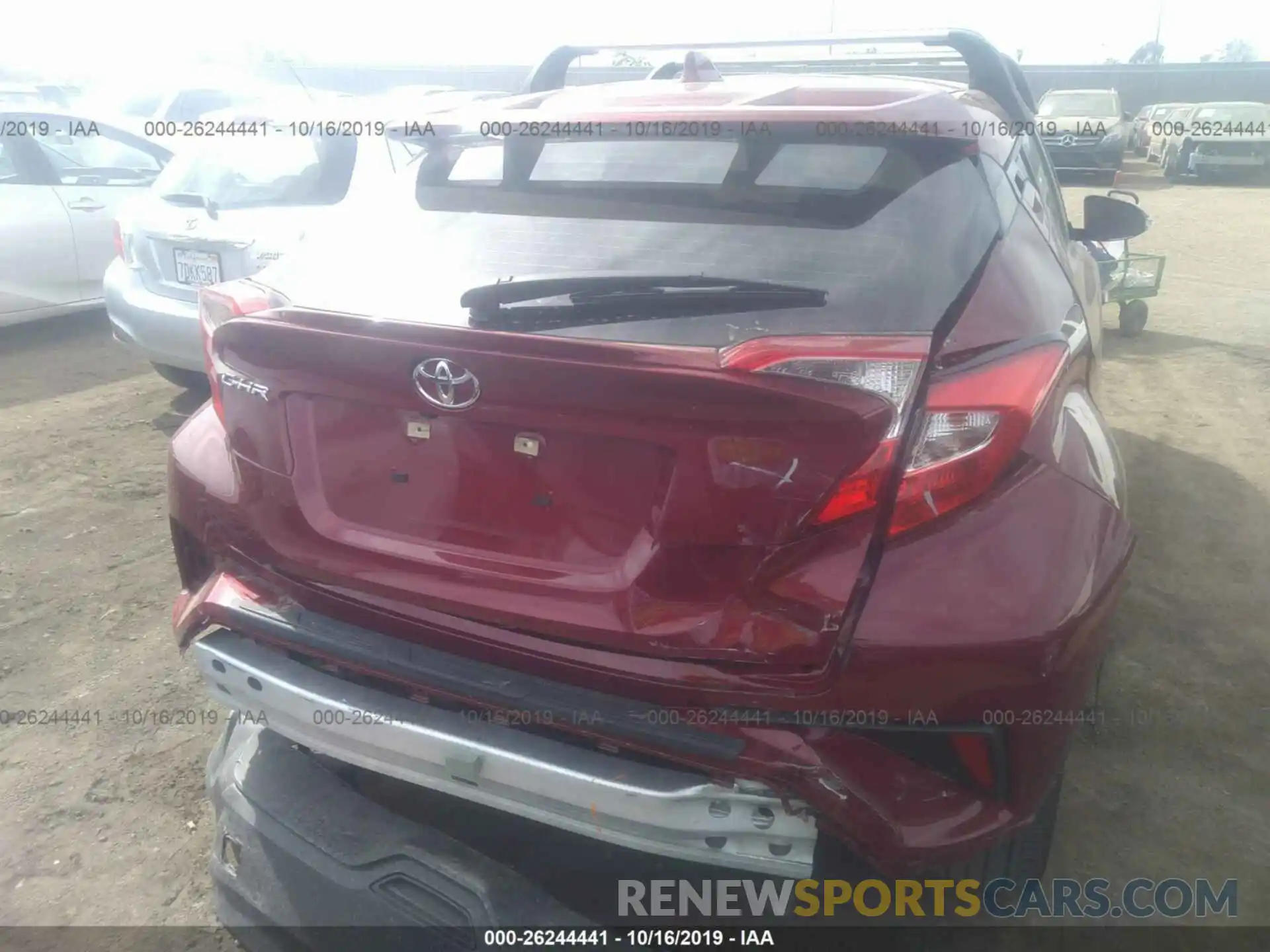 6 Photograph of a damaged car JTNKHMBX3K1022599 TOYOTA C-HR 2019