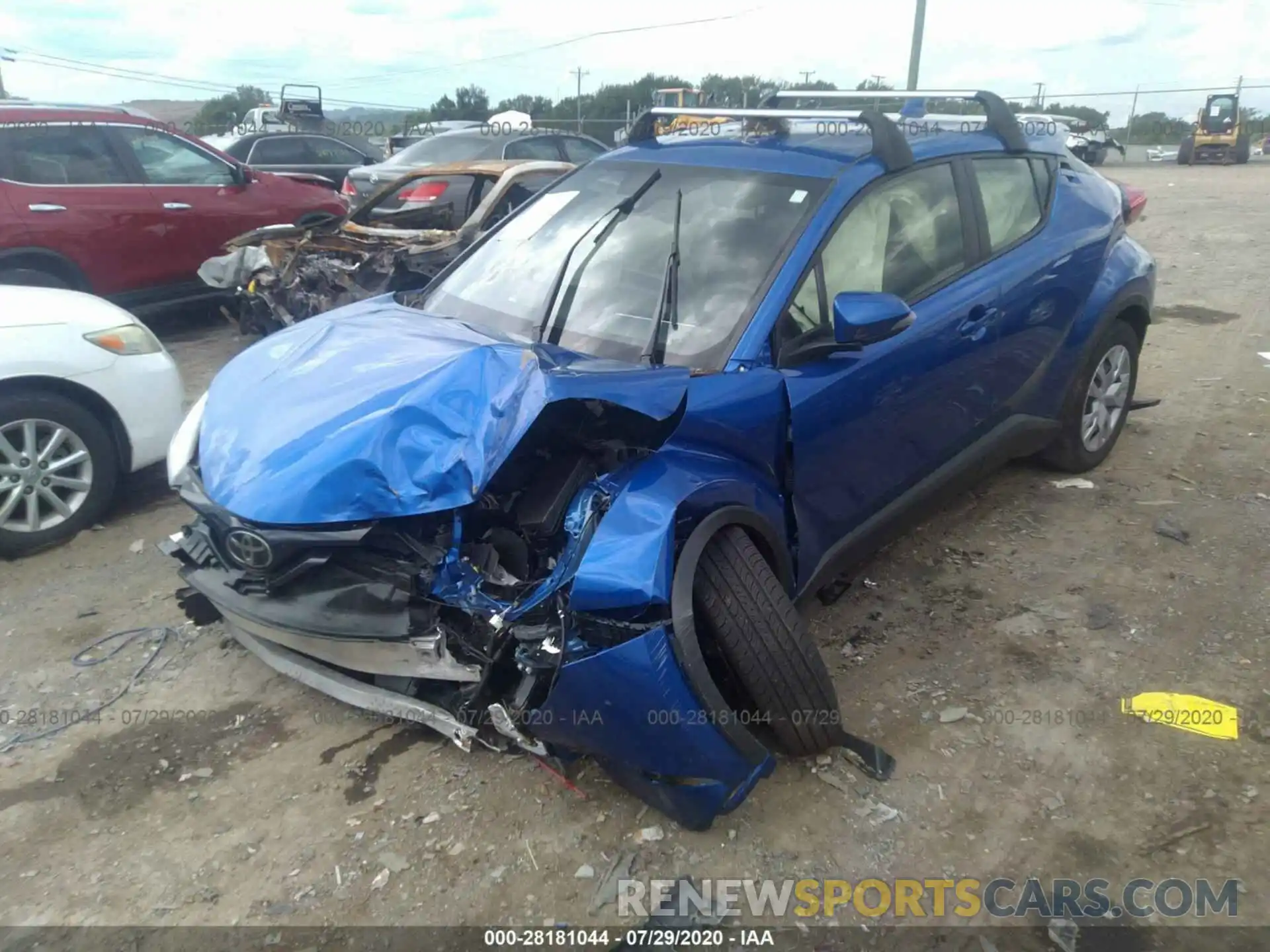 2 Photograph of a damaged car JTNKHMBX3K1024854 TOYOTA C-HR 2019